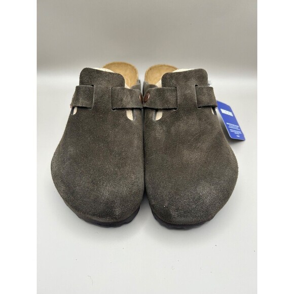 Birkenstock Boston Soft Footbed Men’s Clogs Suede Mocha EU 42 US Men's 9 - Picture 4 of 7
